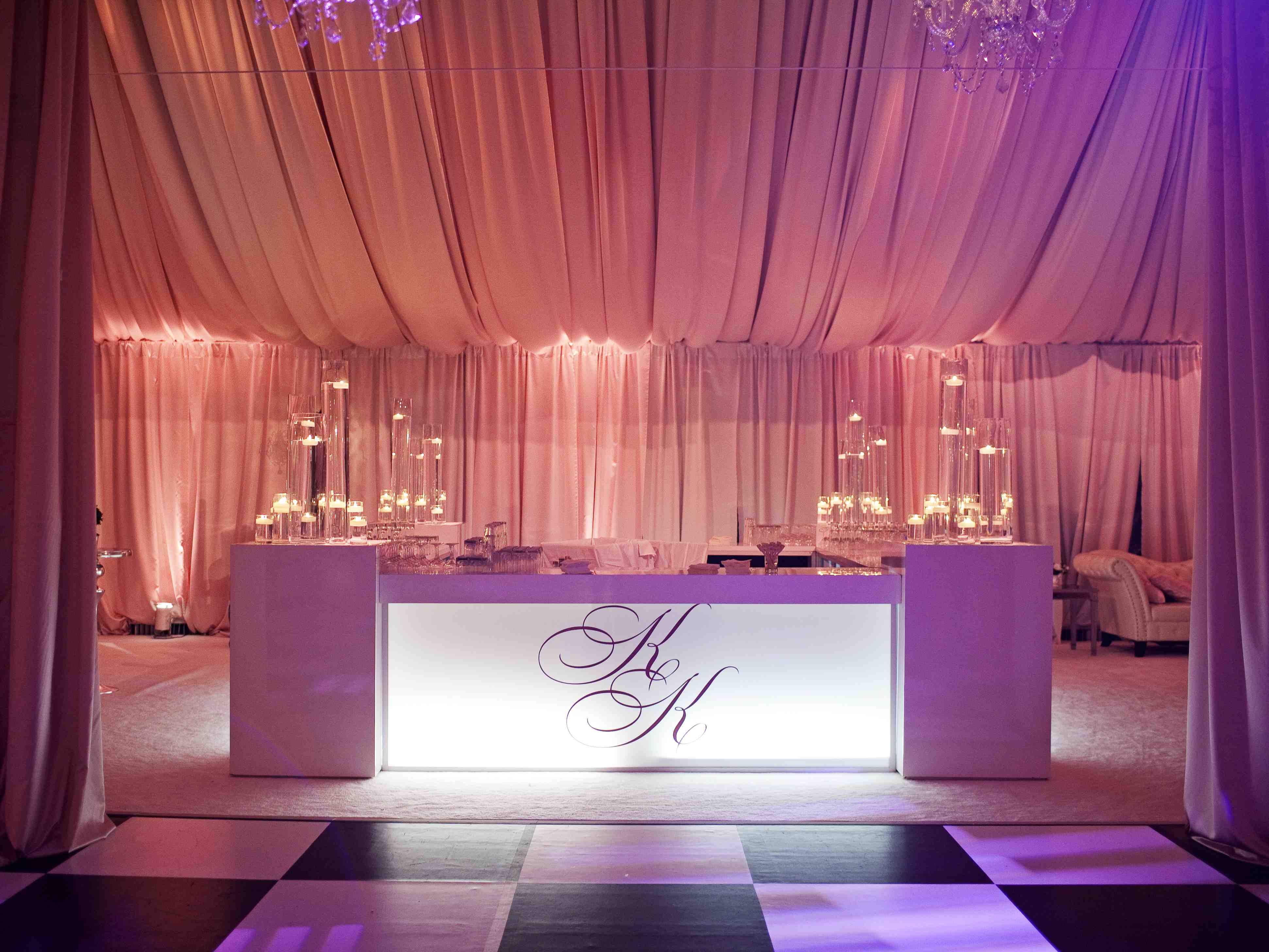 7 Different Reception Bar Designs from Real Wedding Receptions Inside